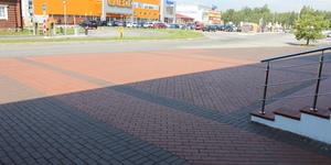 Клинкер тротуарный ЛСР "Эдинбург", тёмно-красный 7