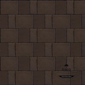 Плитка тротуарная SteinRus, Старый Город, Коричневый, 60 мм