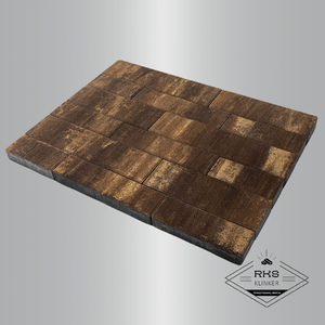 Тротуарная плитка BRAER, Домино, Color Mix Каштан