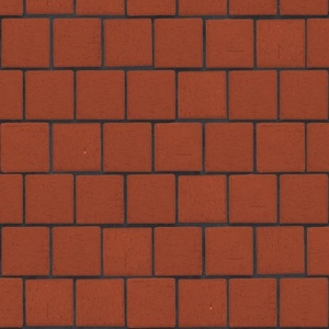 Клинкер тротуарный ЛСР "Лондон" красный Квадро
