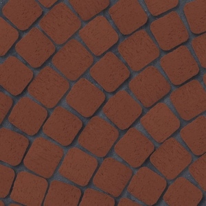 Клинкер тротуарный ЛСР "Эдинбург" темно-красный Квадро R