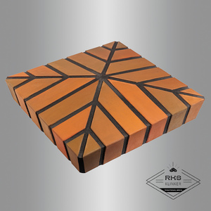 Кирпичные колпаки на столб "Баварская кладка", Гладкий, шов Чёрный