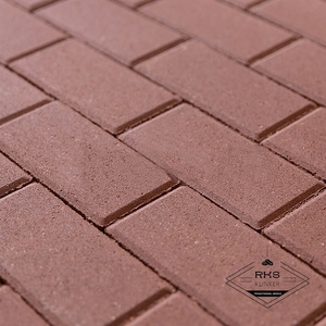 Брусчатка Steingot, 200х100х40 мм, Тёмно-красная (полный прокрас)