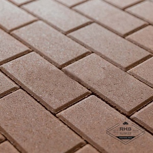 Брусчатка, 200х100х60мм, Коричневая (верхний прокрас, минифаска)