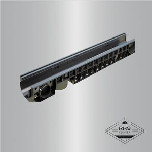 Лоток водоотводный PolyMax Basic DN100, H120