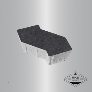 Тротуарная плитка S-ФОРМА - В.3.Ф.10, Стоунмикс, Чёрный