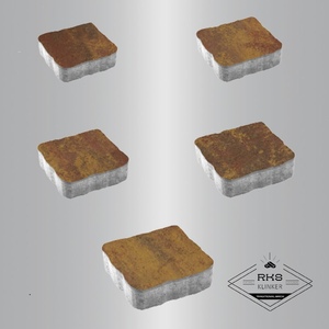 Тротуарная плитка АНТИК - Б.3.А.6, Листопад гладкий, Осень