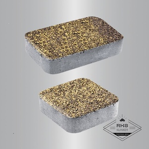 Тротуарная плитка КЛАССИКО - А.1.КО.4, Листопад гладкий, Янтарь