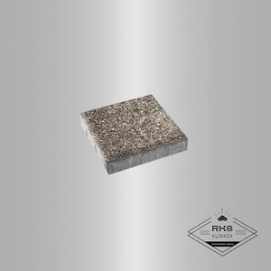 Тротуарная плитка КВАДРАТ - Б.6.К.8, Листопад гладкий, Антрацит