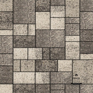 Тротуарная плитка МЮНХЕН - Б.2.ФСМ.6, Листопад гранит, Антрацит