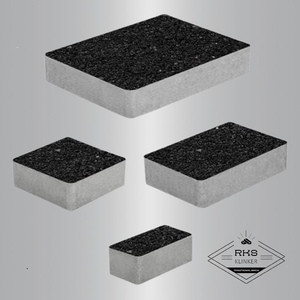 Тротуарная плитка МЮНХЕН - Б.2.ФСМ.6, Стоунмикс, Чёрный