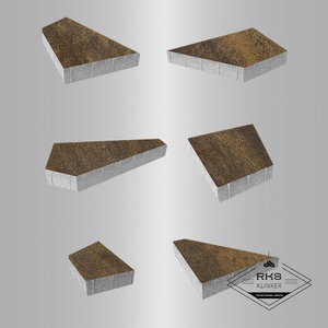 Тротуарная плитка ОРИГАМИ - Б.4.Фсм.8, Листопад гладкий, Мокко