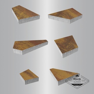 Тротуарная плитка ОРИГАМИ - Б.4.Фсм.8, Листопад гладкий, Осень