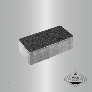 Тротуарная плитка ПРЯМОУГОЛЬНИК (Ла-Линия) - Б.2.П.6 Гранит Чёрный