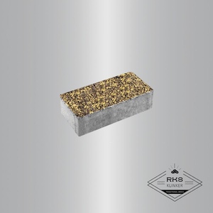 Тротуарная плитка ПРЯМОУГОЛЬНИК - А.2.П.4, Листопад гранит, Янтарь