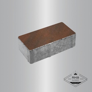 Тротуарная плитка ПРЯМОУГОЛЬНИК - Б.2.П.6, Листопад гладкий, Клинкер