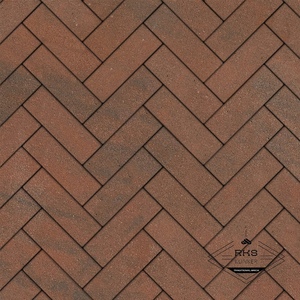 Тротуарная плитка ПРЯМОУГОЛЬНИК - Б.8.П.8, Листопад гладкий, Клинкер