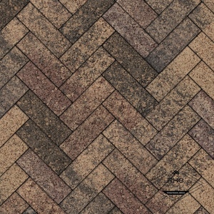 Тротуарная плитка ПРЯМОУГОЛЬНИК - Б.8.П.8, Листопад гранит, Шелковица