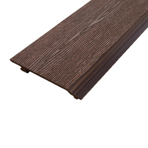 Фасадная доска из ДПК Outdoor, 3D STORM, коричневый микс