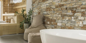 Плитка под камень в ванной и бане 3D панели RKS SLATE Кварцит Multi Quartz Country заказать с доставкой (2)