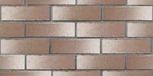 Клинкерный кирпич ЛСР Нарвик коричневый с белым, винтаж, 0,7 НФ на сером шве