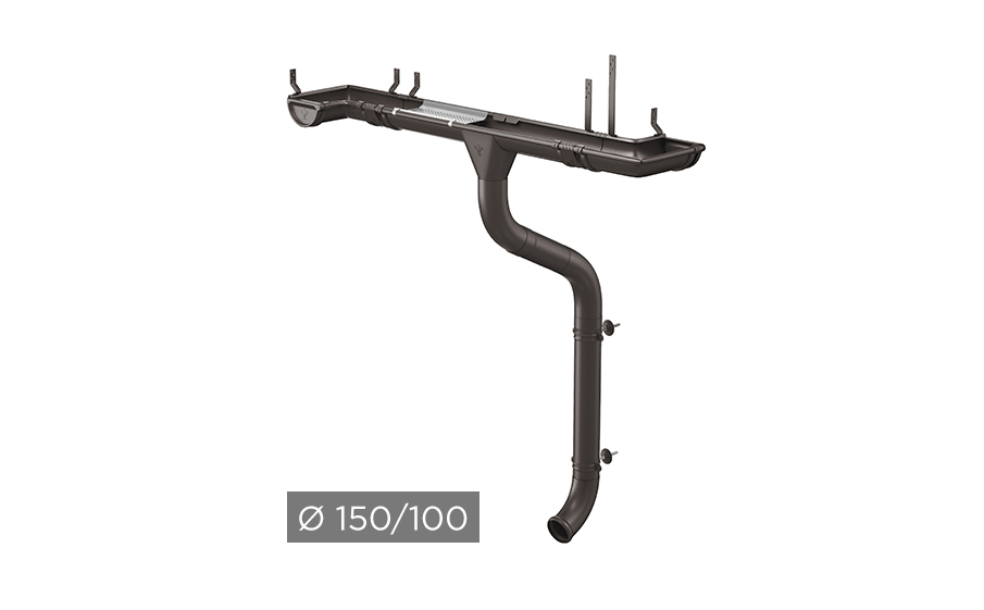 Водосточная система AQUASYSTEM PU MATT 150/100 мм RR 32 в Волгограде