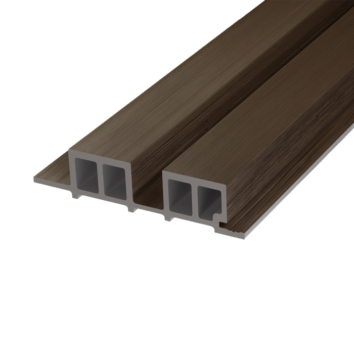Фасадная панель реечная из ДПК Woodvex Lines, Milk Chocolate в Волгограде