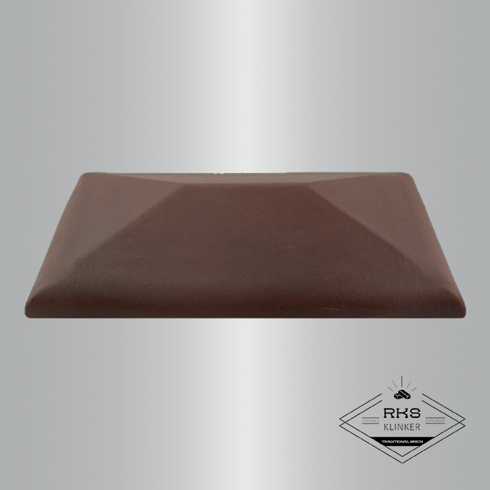 Клинкерный колпак на столб ZG Clinker, СР 300х425 мм, вишнёвый в Волгограде