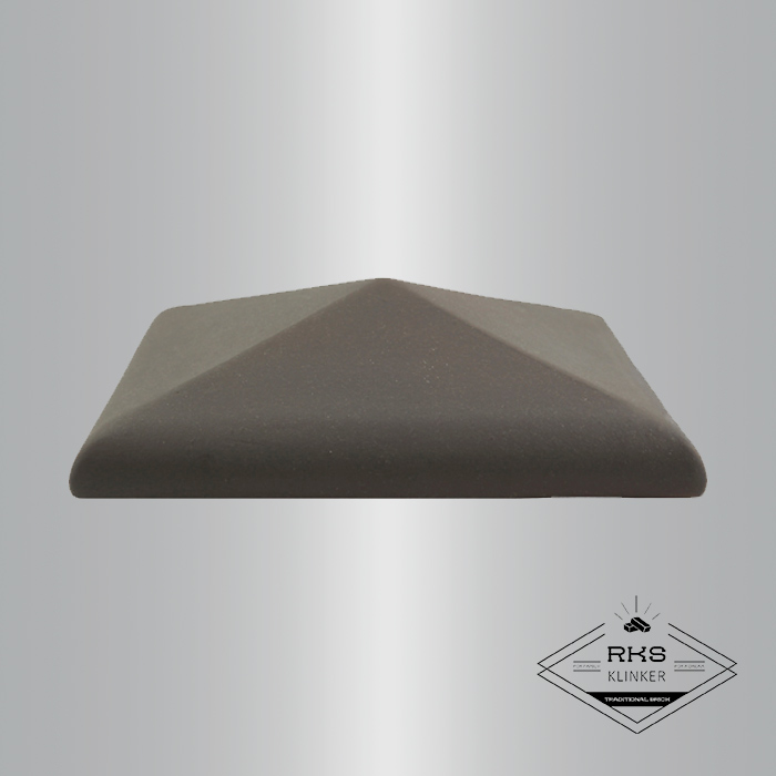 Клинкерный колпак на столб ZG Clinker, С42 425х425 мм, графит в Волгограде