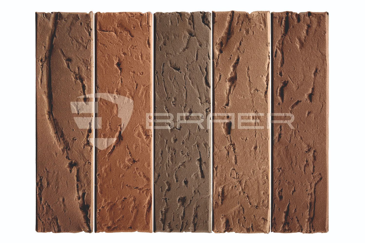 Облицовочный кирпич BRAER MAX, Кора дуба, М200, 1 НФ в Волгограде