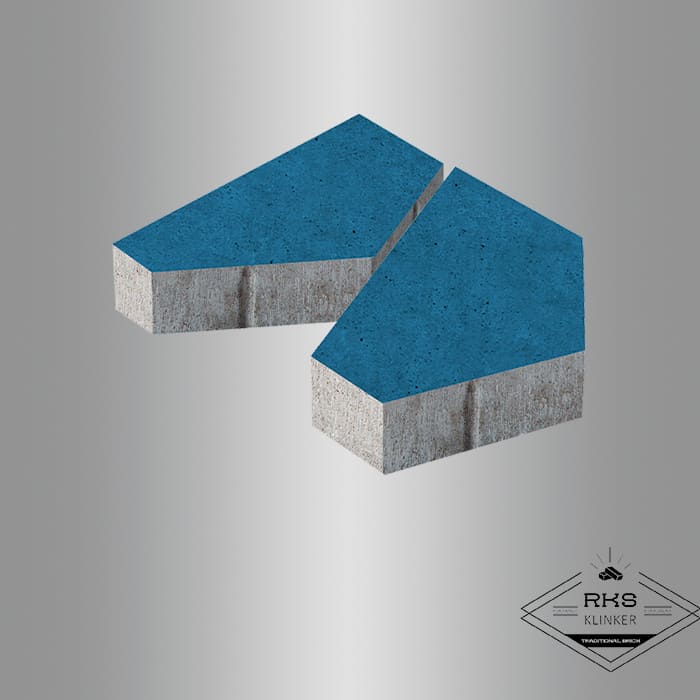 Плитка тротуарная БелАрБет, Полигональ, Синий в Волгограде