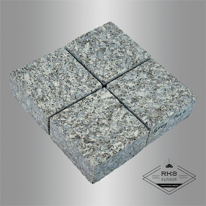 Гранитная брусчатка Grey Pearl, Пиленая, 100x100 мм в Волгограде