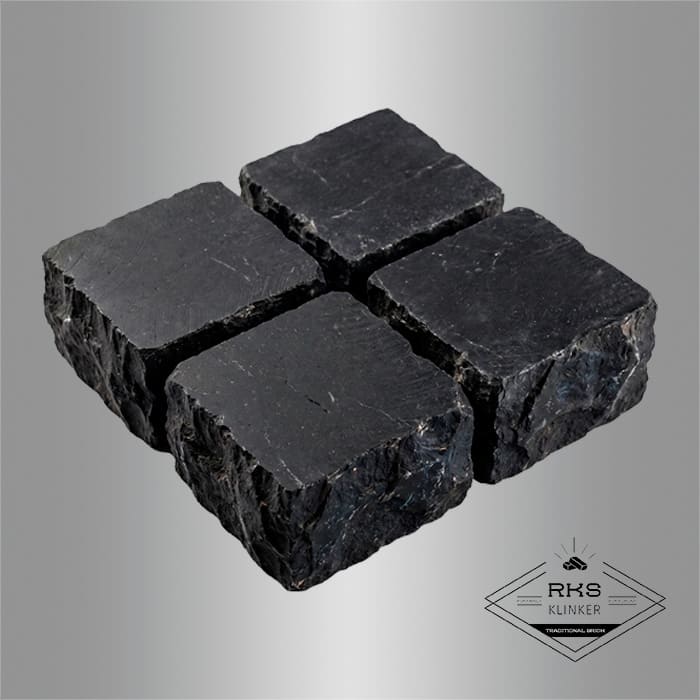 Брусчатка из известняка RKS Slate Belgian Black 100x100x40 мм в Волгограде