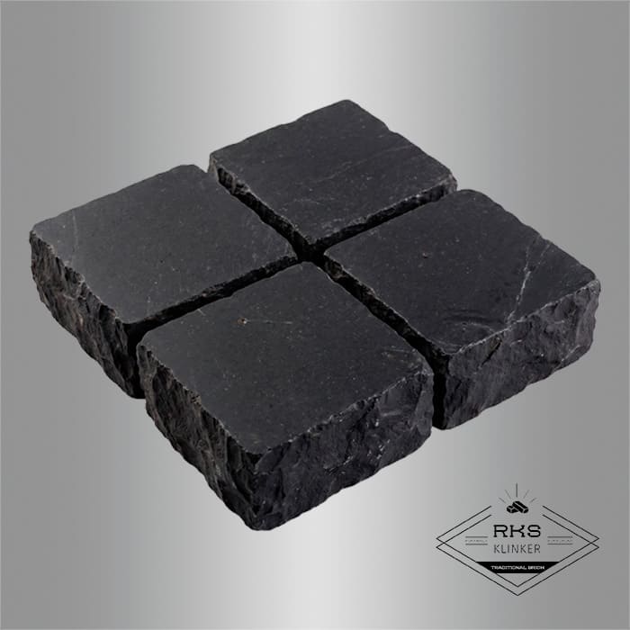 Брусчатка из известняка RKS Slate Belgian Black 100x100x30 мм в Волгограде