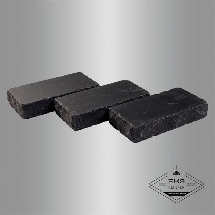Брусчатка из известняка RKS Slate Belgian Black 200x100x20 мм в Волгограде