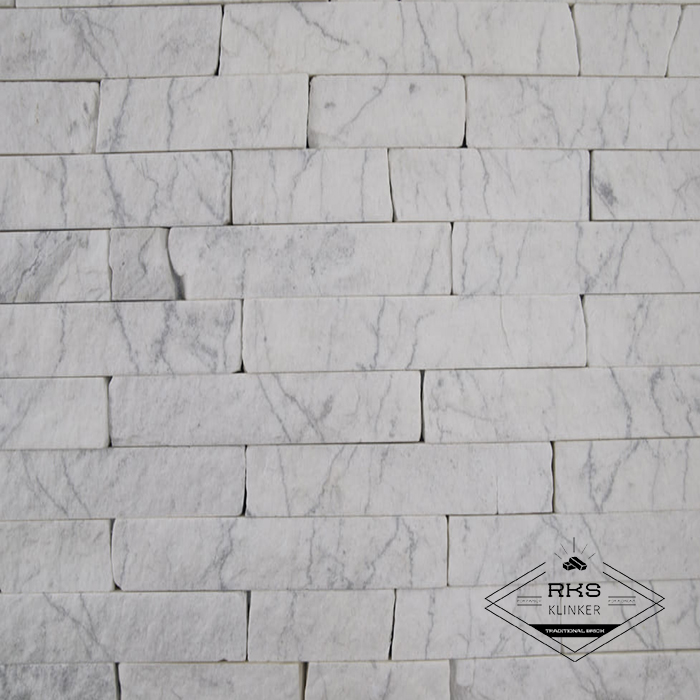 Фасадный камень Полоса - Мрамор Bianco Carrara в Волгограде