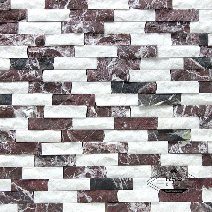 Фасадный камень Полоса - Мрамор Marble Cherry в Волгограде