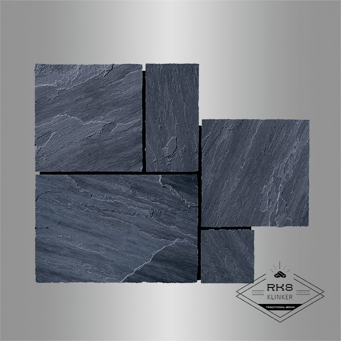 Мозаика из камня известняк RKS SLATE Belgian Black в Волгограде