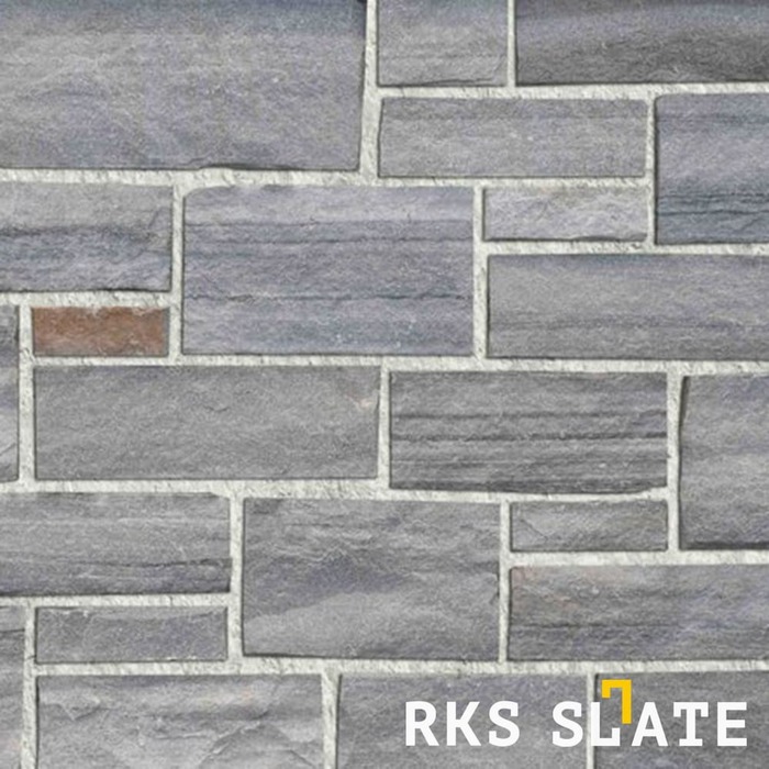 Фасадный облицовочный камень Grey Quartz Strips в Волгограде