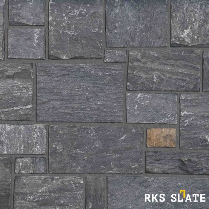 Фасадный облицовочный камень Black Slate Castle в Волгограде