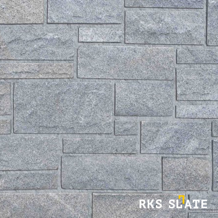 Фасадный облицовочный камень Grey Quartz Castle в Волгограде