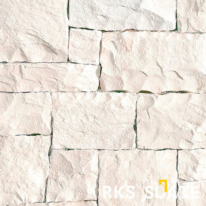 Фасадный облицовочный камень White Limestone Castle в Волгограде