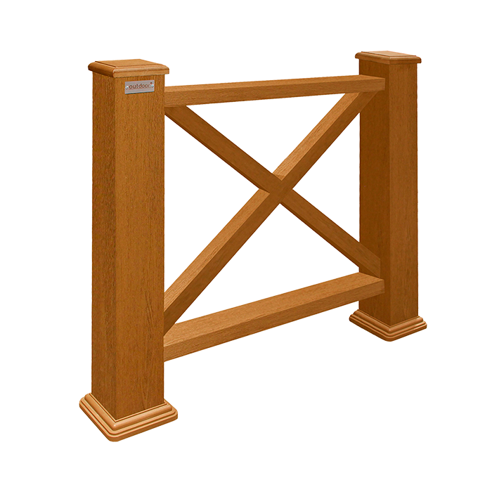 Ограждение из ДПК Outdoor, Кантри, 3D STORM, дуб в Волгограде