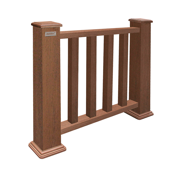 Ограждение из ДПК Outdoor, Классик, 3D STORM, Brown в Волгограде