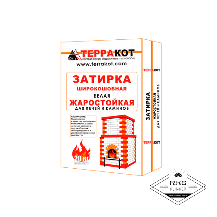 Затирка жаростойкая белая Терракот, 20кг в Волгограде