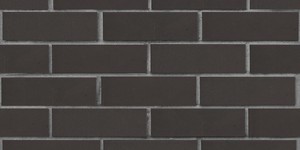 Кирпич облицовочный ЛСР, графитовый, гладкий, 1 НФ на сером шве
