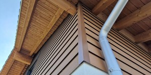 Фасадная доска ДПК BAMBERG Alpine Lebanese Cedar фото облицовки частного дома из ДПК (5)