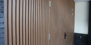 Реечная панель ДПК Turtle Shell, Middle Lines, Australian Palisander Co-Extrusion дверь и стена из реек