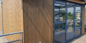 Реечная панель ДПК Turtle Shell, Middle Lines, Australian Palisander Co-Extrusion долговечные рейки монтажа для улице (7)