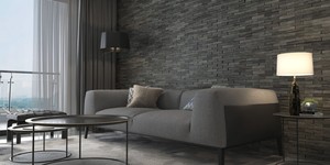 3D мозаика из камня для интерьера RKS SLATE Сланец Black Bark Rockface заказать (6)